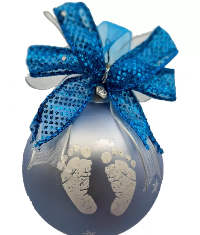 Boutique de Noël Famille & Amitiés*Glass Ornament, Mon Premier Noël 2023 Souvenir, Hand Decorated.