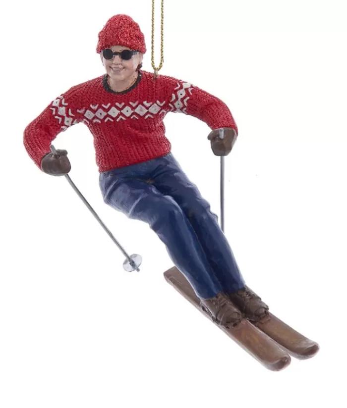 Boutique de Noël Sports*Ornament, Vintage Style Skier