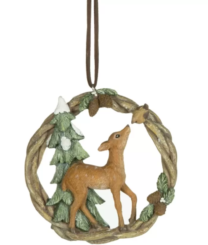 Boutique de Noël Animaux*Ornement, Guirlande Figurant Un Faune Et Un Petit Oiseau.