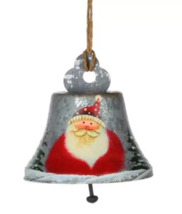 Boutique de Noël Cloches & Grelots*Santa Grey Bell Ornament