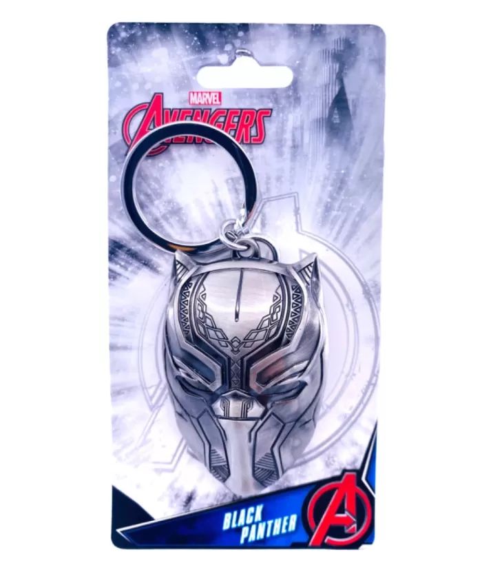 Boutique de Noël Super-Heros Marvel Comics, Porte-Clés De Collection, Black Panther, En Etain