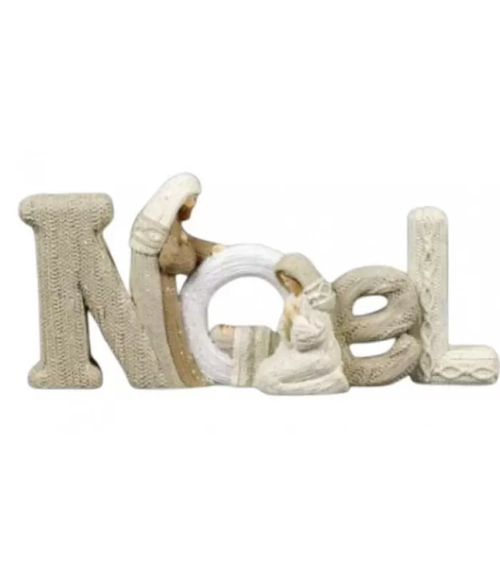 Boutique de Noël Table Decor, Nativity Scene In Form Of "Noël"
