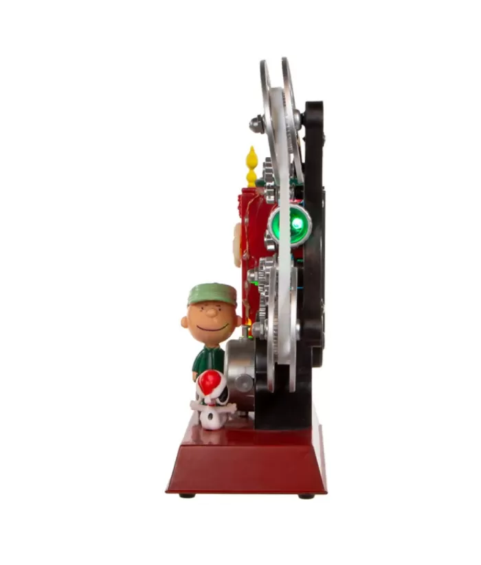 Boutique de Noël Table Decor, "Peanuts" Film Projector, Led