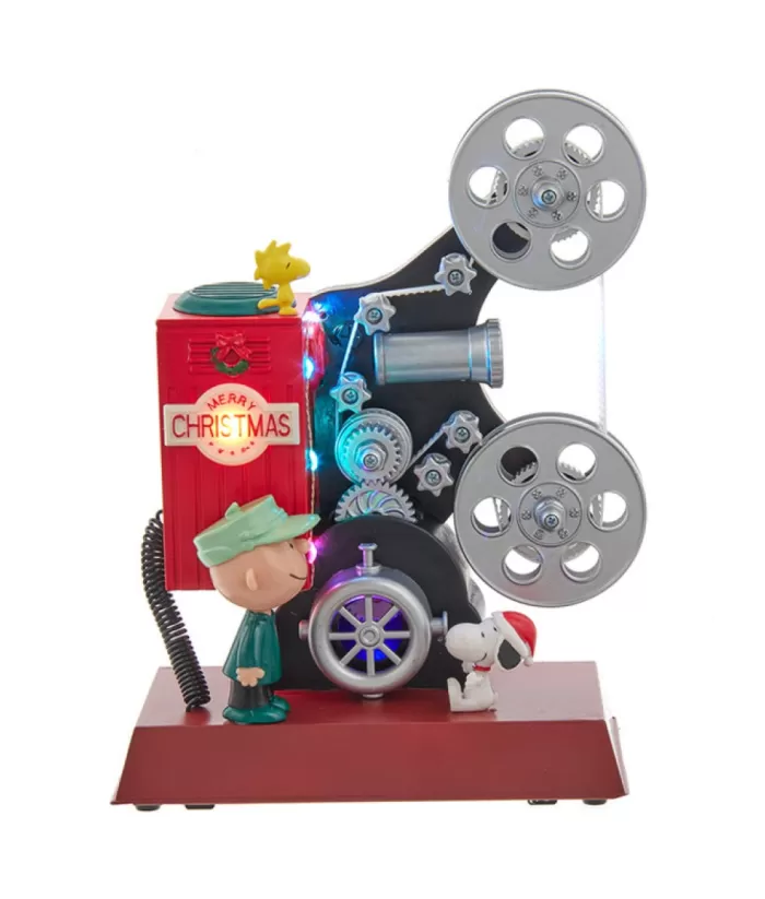 Boutique de Noël Table Decor, "Peanuts" Film Projector, Led