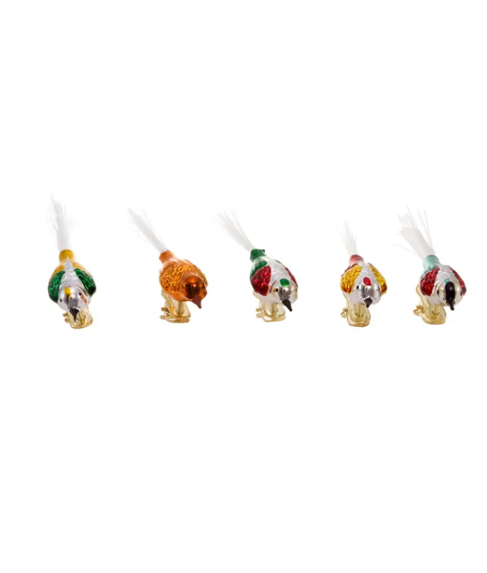 Boutique de Noël Animaux*Vintage Glass Bird Clip-On Ornaments